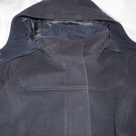 L. L. Bean Lambswool Pea Coat Large Petite - Picture 3 of 10